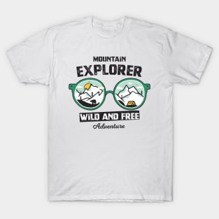 Mountain Explorer- Wild And Free Adventure T-Shirt